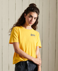 Vintage Logo American Classic T-Shirt - Yellow - Superdry Singapore
