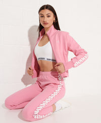Code Tape Trackpants - Pink - Superdry Singapore