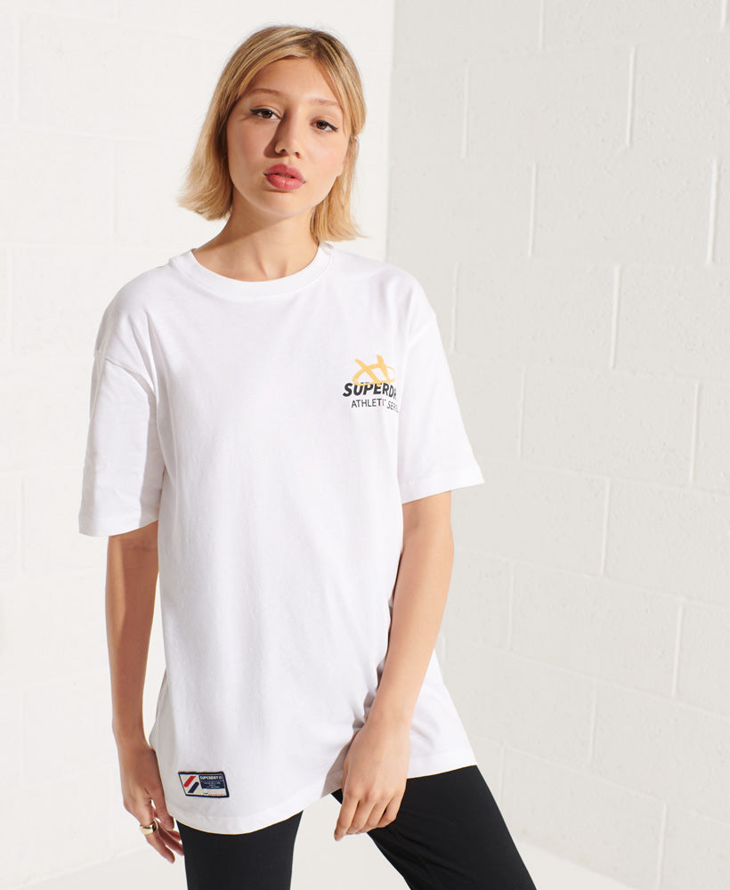 Strikeout Graphic T-Shirt - White - Superdry Singapore