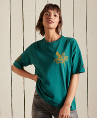 Boho And Rock T-Shirt-Green - Superdry Singapore
