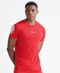 Train Core T-Shirt - Red - Superdry Singapore