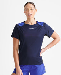 Train Active T-Shirt - Navy - Superdry Singapore