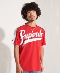 Strikeout Graphic T-Shirt - Red - Superdry Singapore