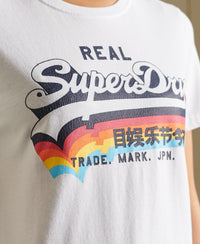 Vintage Logo T-Shirt - Optic - Superdry Singapore