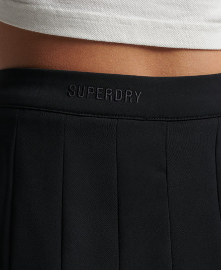Code Essential Tennis Skirt - Black - Superdry Singapore