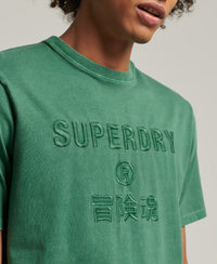 Core Logo Loose T-Shirt - Dark Green - Superdry Singapore