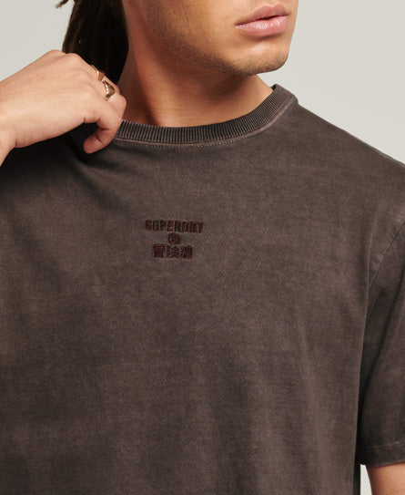 Core Logo Loose T-Shirt - Rich Deep Burgundy - Superdry Singapore