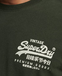 Vintage Logo Narrative T-Shirt - Surplus Goods Olive - Superdry Singapore