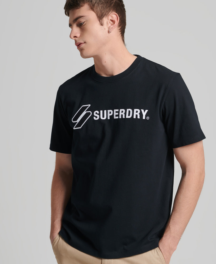Applique S Logo T-Shirt-Black - Superdry Singapore