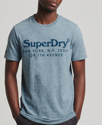 Vintage Graphic T-Shirt - Desert Sky Blue Grit - Superdry Singapore