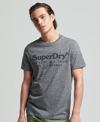 Vintage Graphic T-Shirt - Karst Black Mega Grit - Superdry Singapore