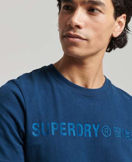Vintage Logo T-shirt - Blue Bottle - Superdry Singapore