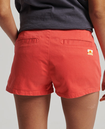 Vintage Chino Hot Short - Soda Pop Red - Superdry Singapore