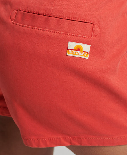 Vintage Chino Hot Short - Soda Pop Red - Superdry Singapore