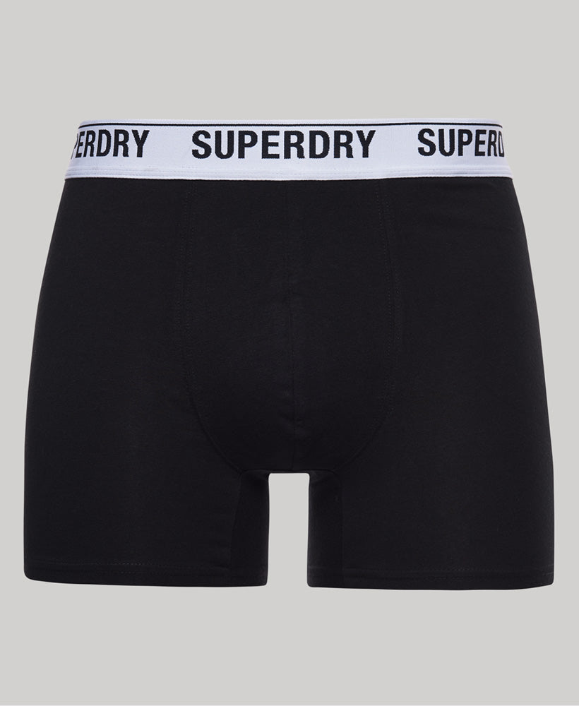 Boxer Multi Triple Pack - Black Mix - Superdry Singapore