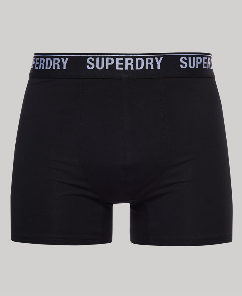 Boxer Multi Triple Pack - Black Mix - Superdry Singapore