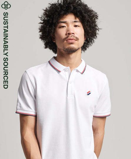 Code Essential Polo Shirt - Optic - Superdry Singapore