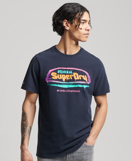 Vintage Cali T-Shirt - Atlantic Navy - Superdry Singapore