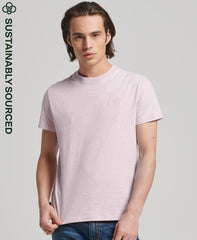 Organic Cotton Essential Logo T-Shirt - Pale Pink Marl