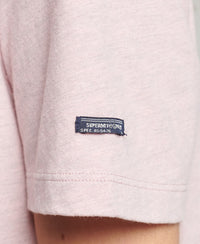 Vintage Corporation Logo Marl T-Shirt - Soft Pink Marl - Superdry Singapore