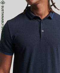 Studios Tipped Pique Polo - Eclipse Navy - Superdry Singapore