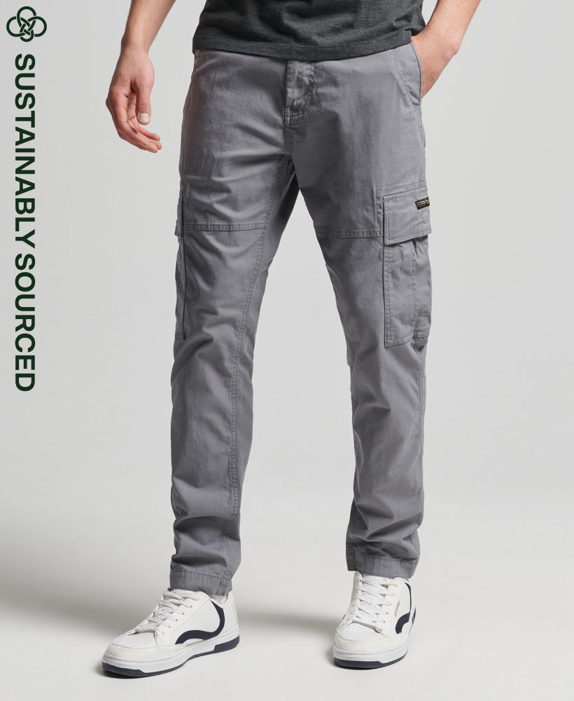 Organic Cotton Core Cargo Pants - Naval Grey - Superdry Singapore