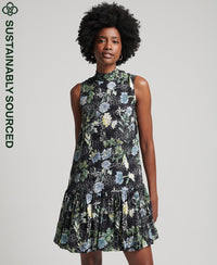 Studios Woven Mini Dress - Floral Geo - Superdry Singapore