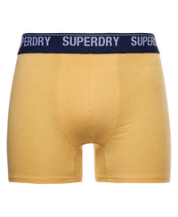 Organic Cotton Boxer Double Pack - Yellow/Grey - Superdry Singapore