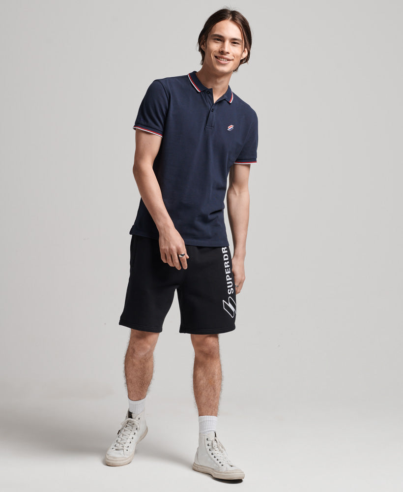 Code Sl Applique Sweatshort - Black - Superdry Singapore