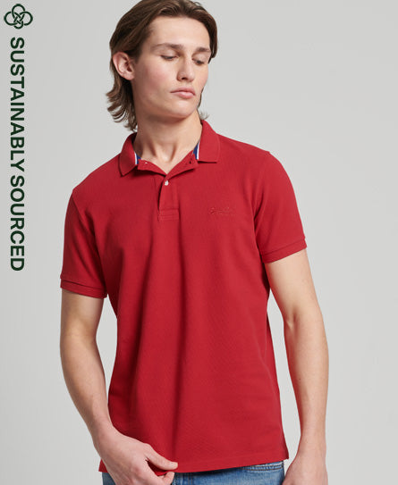 Classic Pique Polo - Rouge Red - Superdry Singapore