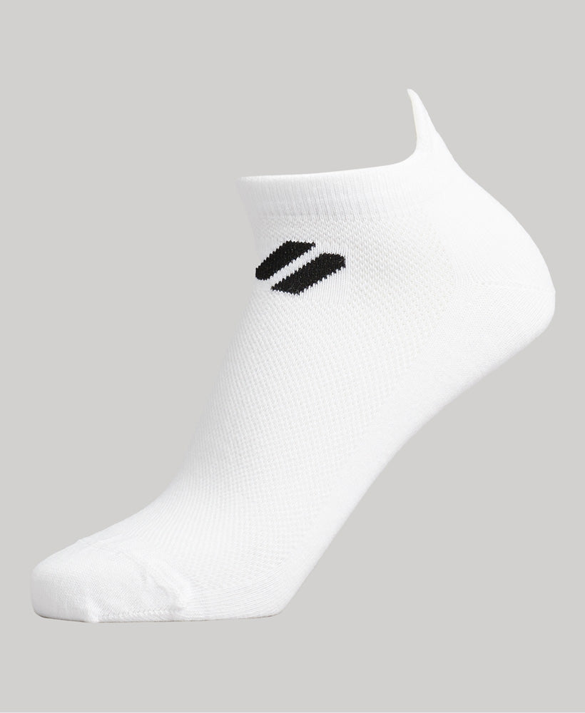 Coolmax Ankle Socks - White Multipack - Superdry Singapore