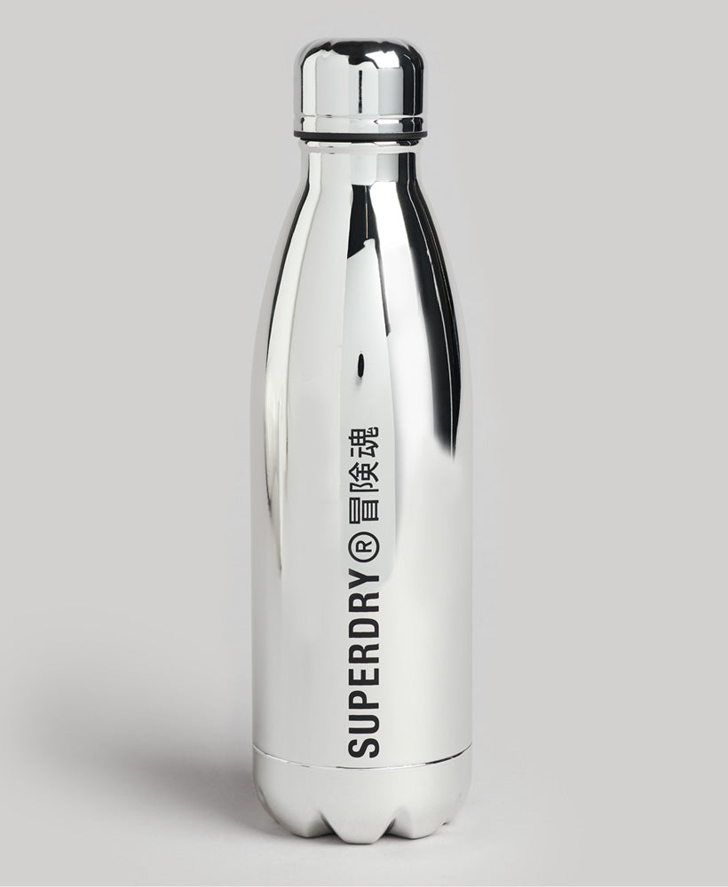 Sport Steel Bottle - Silver - Superdry Singapore