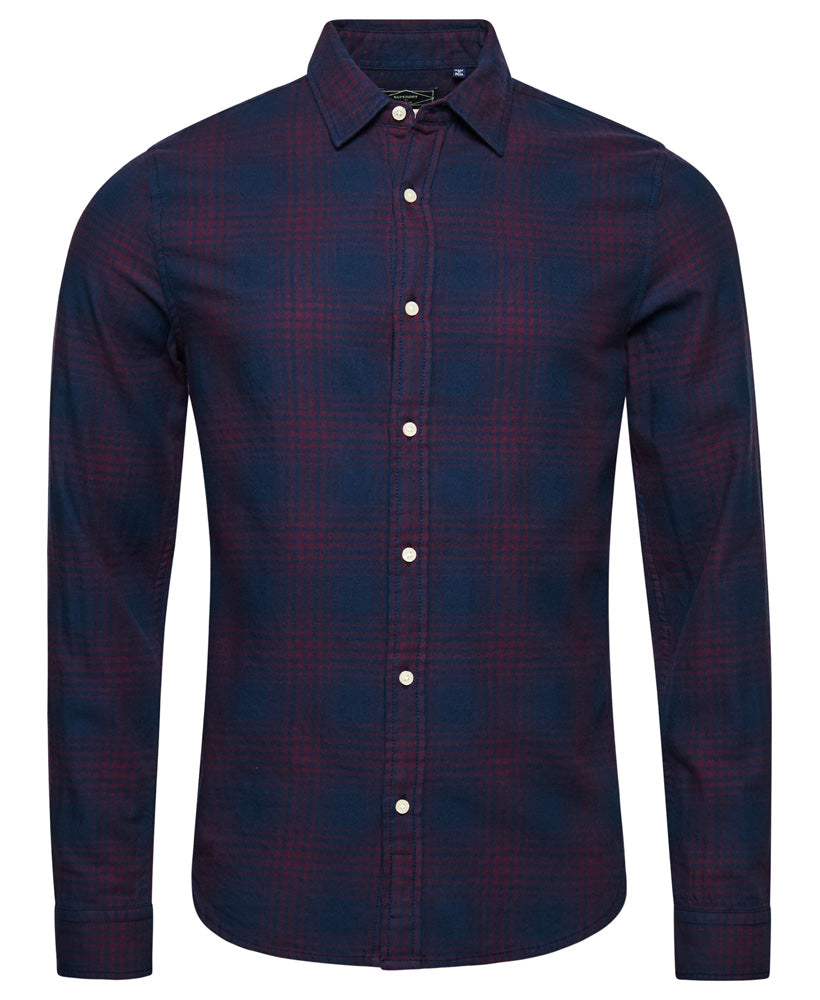 Vintage Check Shirt - Navy Port Ombre - Superdry Singapore
