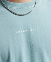 Code Surplus Logo T-Shirt - Tourmaline Blue - Superdry Singapore