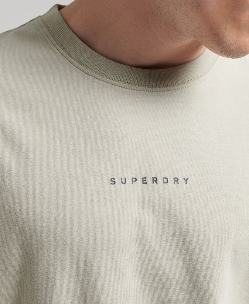 Code Surplus Logo T-Shirt - Willow Grey - Superdry Singapore