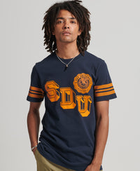 Athletic College Graphic T Shirt - Eclipse Navy - Superdry Singapore