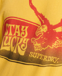 Psych Rock T-Shirt - Pigment Yellow - Superdry Singapore