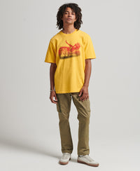 Psych Rock T-Shirt - Pigment Yellow - Superdry Singapore