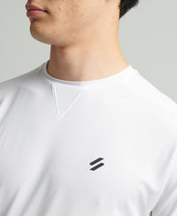 Run Short Sleeved T-shirt - White - Superdry Singapore