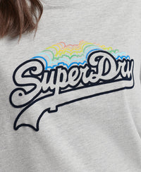 Vintage Logo Rainbow T-Shirt - Grey - Superdry Singapore