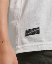 Downtown Scripted T-Shirt - Ecru - Superdry Singapore