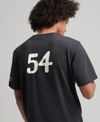 Athletic City Script T-Shirt - Charcoal Marl - Superdry Singapore