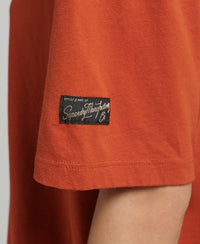 Vintage Logo Box Fit T-Shirt - Burnt Orange - Superdry Singapore
