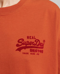 Vintage Logo Box Fit T-Shirt - Burnt Orange - Superdry Singapore