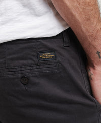 Officer's Slim Chino Trousers - Jet Black - Superdry Singapore