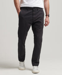Officer's Slim Chino Trousers - Jet Black - Superdry Singapore