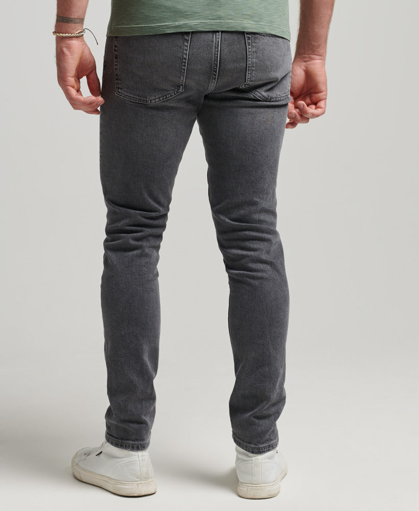 Organic Cotton Slim Jeans - Clinton Used Grey - Superdry Singapore
