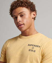Vintage Corporate Logo Marl T-Shirt - Ochre Marl - Superdry Singapore