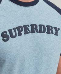 Cooper Classic Raglan T-Shirt - Desert Sky Blue Grit - Superdry Singapore