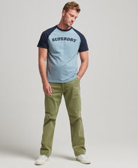 Cooper Classic Raglan T-Shirt - Desert Sky Blue Grit - Superdry Singapore